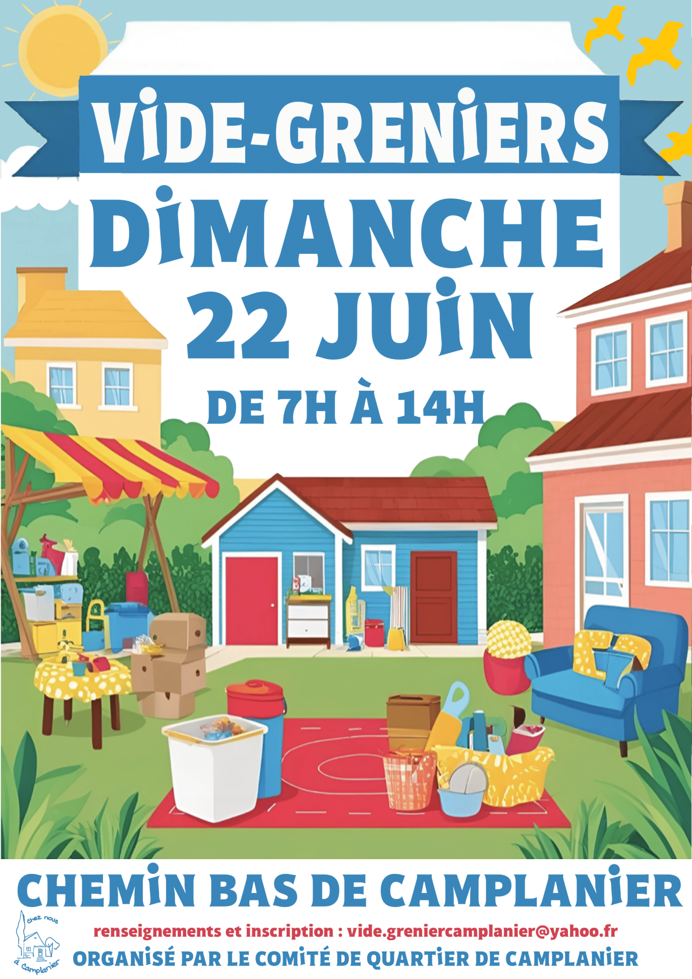 Affiche vide greniers 09 03 2025 1