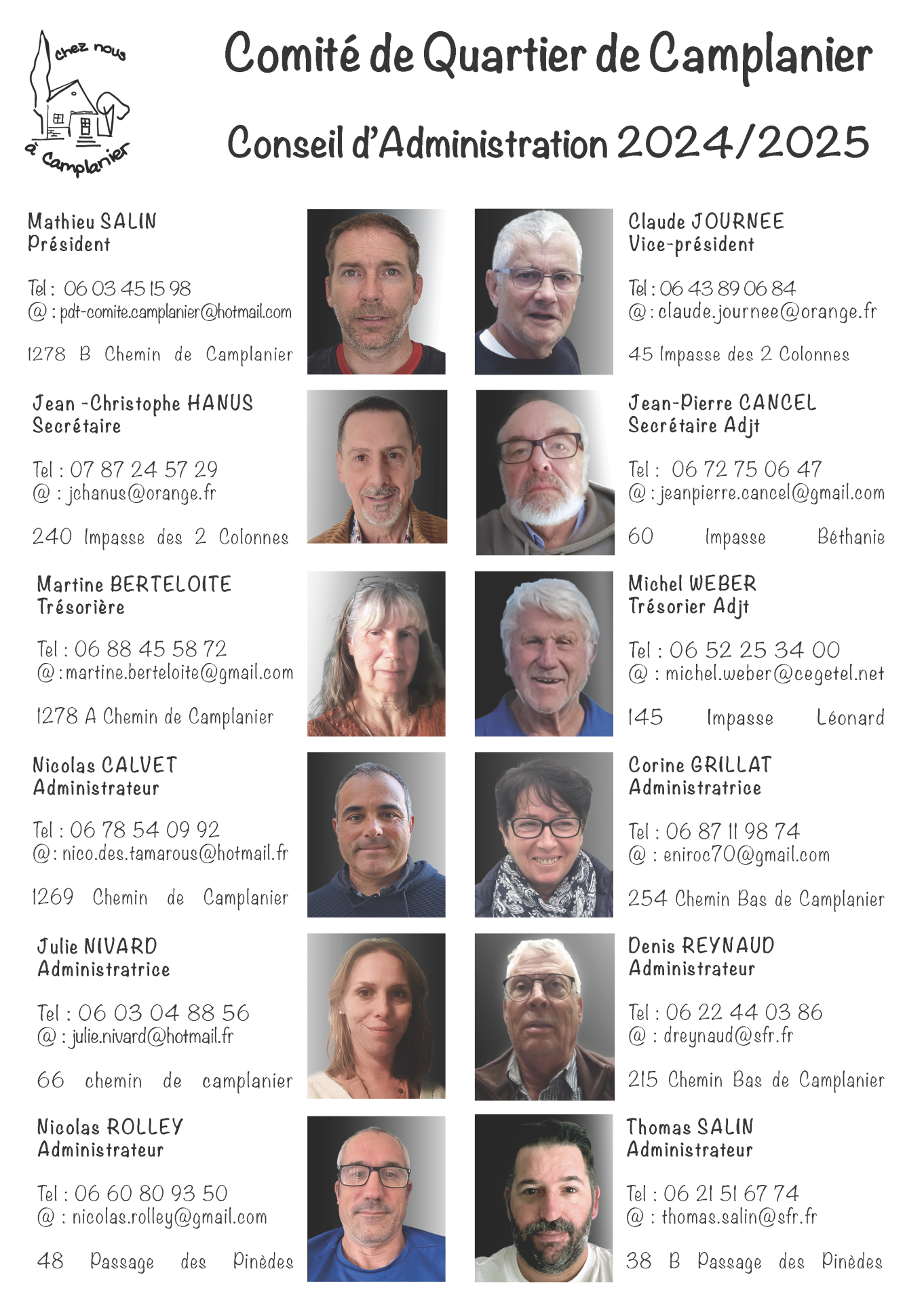 CONSEIL D'ADMINISTRATION 2024/2025